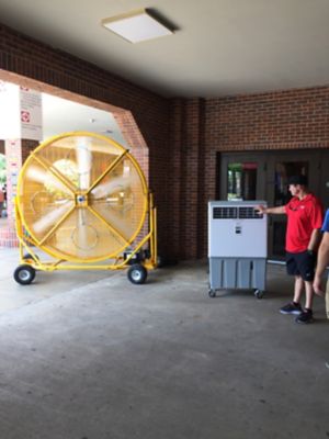 Image showing 5 th Cajun Kooling 32 gal. Evaporative Air Cooler/Swamp Cooler, 1,700 sq. ft., Centrifugal Fan Motor, 52 ft. Air Drive