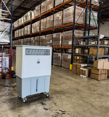 Image showing 6 th Cajun Kooling 32 gal. Evaporative Air Cooler/Swamp Cooler, 1,700 sq. ft., Centrifugal Fan Motor, 52 ft. Air Drive