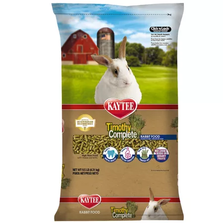 Kaytee Timothy Complete Pellet Rabbit Food 9.5 lb Bag Rabbit Food