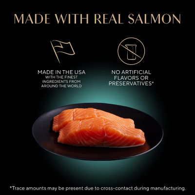 Image showing  Perfect Portions All Life Stages Gourmet Salmon Entree Cuts in Gravy Recipe Wet Cat Food Twin pk., 2.6 oz.