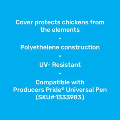 Image showing  Universal Poultry Pen Cover, 8 ft. x 8 ft.