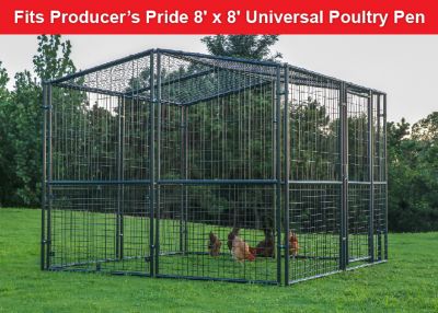 Image showing 5 th Producer's Pride Universal Poultry Pen Cover, 8 ft. x 8 ft.