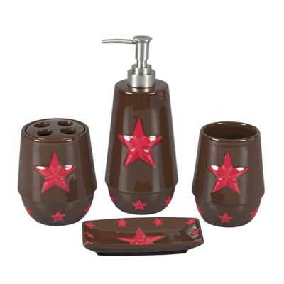Image showing  Star Bathroom Sink Accessory Set, 4 pc.