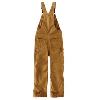 Image showing  Men's Quilt-Lined Washed Insulated Bib Overalls
