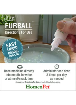 Image showing 5 th HomeoPet Feline Furball 15ML