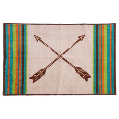 HiEnd Accents Arrow Design Premium Acrylic Bath Mat, 24 in. x 36 in.