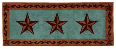 Image showing  3-Star Scroll Motif Acrylic Bath Mat, 24 in. x 60 in.