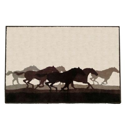 HiEnd Accents Stampede Premium Acrylic Bath Mat, 24 in. x 36 in.
