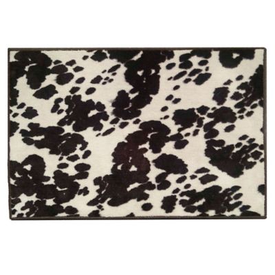 HiEnd Accents Cowhide Premium Acrylic Rug