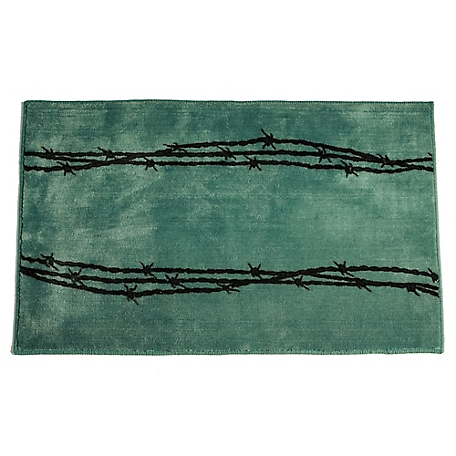 HiEnd Accents Barbwire Print Premium Acrylic Rug, 24 in. x 36 in.