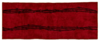 Image showing  Barbwire Print Premium Acrylic Bath Mat, 24 in. x 60 in., Chocolate