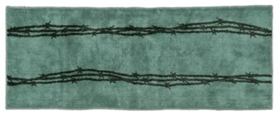 Image showing  Barbwire Print Premium Acrylic Bath Mat, 24 in. x 60 in., Chocolate