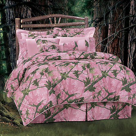 Hiend Accents Oak Camo Comforter Set, Camouflage Queen Bed Set