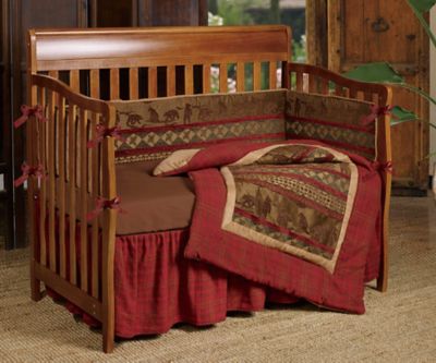 HiEnd Accents Baby Cascade Lodge Crib Bedding