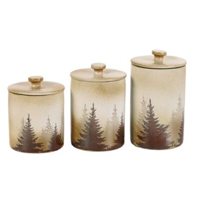 HiEnd Accents Clearwater Pines Canister Set, 3PC