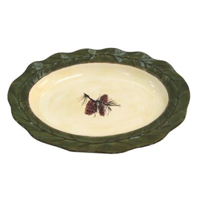 HiEnd Accents Pine Cone Serving Platter