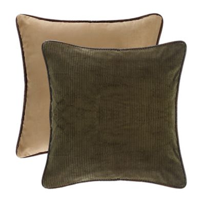 HiEnd Accents Green Corduroy Euro Sham