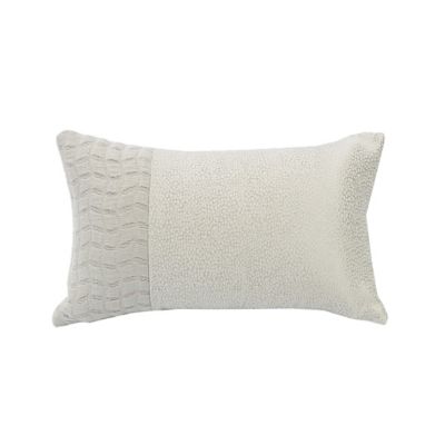 HiEnd Accents Wilshire Diamond Pattern Lumbar Pillow, 10" x 17"