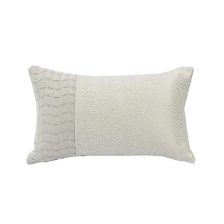 HiEnd Accents Wilshire Diamond Pattern Lumbar Pillow, 10" x 17"