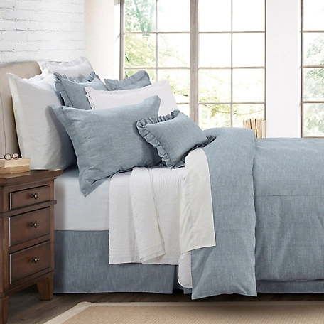 HiEnd Accents Chambray Comforter Set, 3 pc.