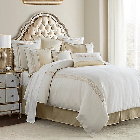 HiEnd Accents Hollywood Comforter Set, Queen, 4 pc.