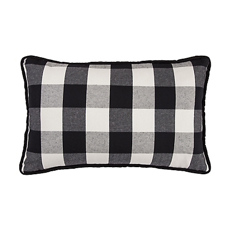 HiEnd Accents Blackberry Buffalo Check Lumbar Pillow, 16 in. x 26 in.