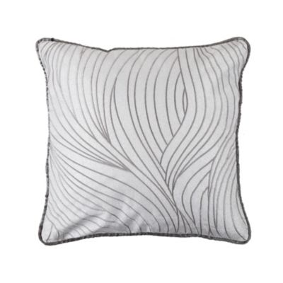 HiEnd Accents Wave Embroidery Pillow