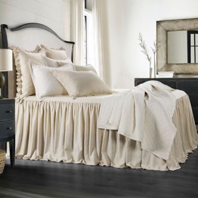 HiEnd Accents Luna Bedspread Set, King Size, Light Tan