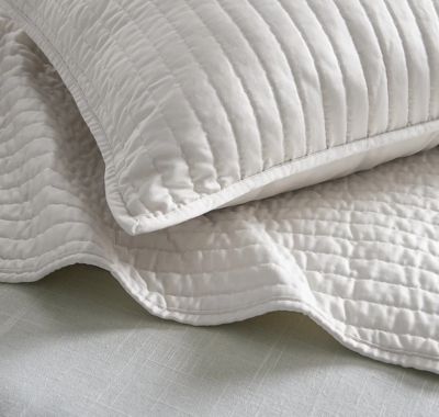 Image showing  Luna Washed Linen Bedspread Set, Twin, Light Gray, 2 pc.