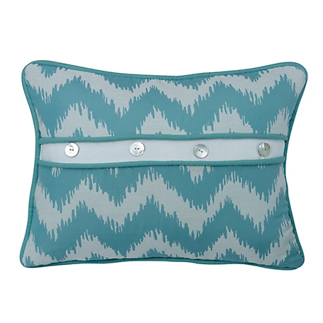 HiEnd Accents Chevron Print Pillow with Button
