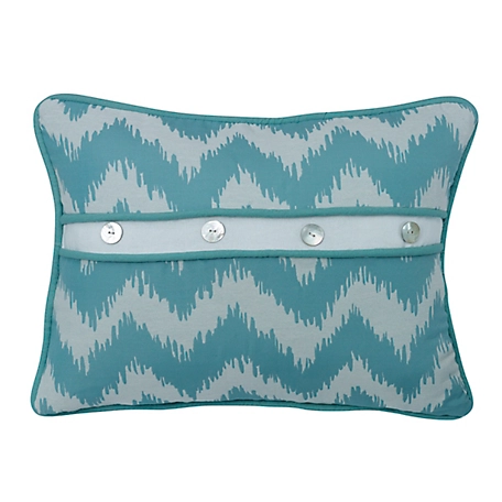HiEnd Accents Chevron Print Pillow with Button