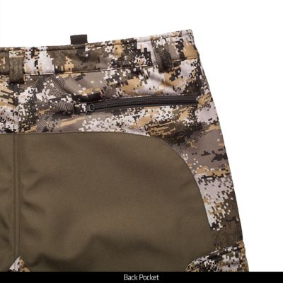 Image showing  Men's Relaxed Fit Mid-Rise Houlton Heavyweight Disruption Camo Sherpa-Lined Softshell Hunting Pants