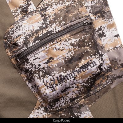 Image showing  Men's Relaxed Fit Mid-Rise Houlton Heavyweight Disruption Camo Sherpa-Lined Softshell Hunting Pants