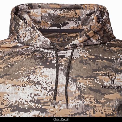Image showing 3 th Huntworth Men's Harrison Midweight Performance Camo Hunting Hoodie