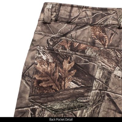 Image showing  Men's Classic Fit Mid-Rise Seneca Midweight Hidd'n Camo Fleece-Interior Softshell Hunting Pants