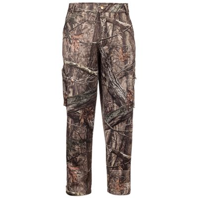 Image showing 1 th Huntworth Men's Classic Fit Mid-Rise Seneca Midweight Hidd'n Camo Fleece-Interior Softshell Hunting Pants
