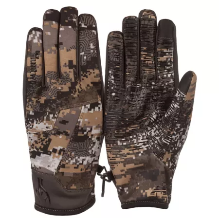 Huntworth Men's Ruston Lightweight Windproof Hybrid Hunting Gloves Disruption 1 Pair Hunting Gloves