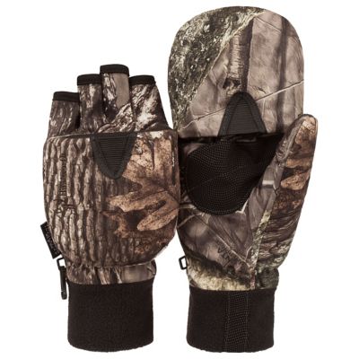 Huntworth Men's Polyester Douglas Hidd'n Camo Pop-Top Hunting Gloves, 1-Pair