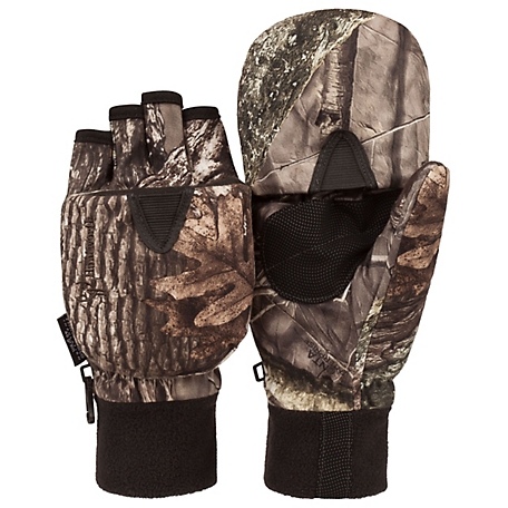 Huntworth Men's Douglas Hidd'n Camo Pop-Top Hunting Gloves, 1 Pair