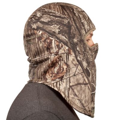 Image showing 6 th Huntworth Men's Rawline Heavyweight Reversible Hunting Balclava, Hidd'n Camo to Blaze