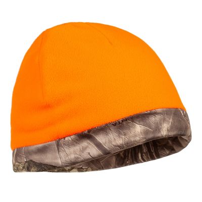 Image showing  Youth Polyester Galena Reversible Hunting Beanie, Hidd'n Camo to Blaze