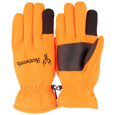 blaze orange hunting mittens