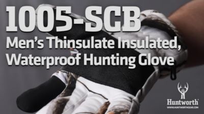 Image showing  Men's Polyester Seward Waterproof Insulated Winter Hunting Gloves, Snow Camo, 1-Pair