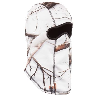 Huntworth Men's Snow Camo Fleece Face Mask