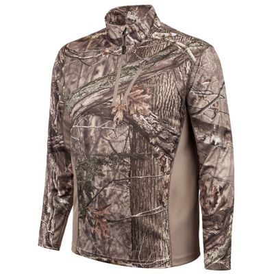 Huntworth Men's Dorado Pique Knit 1/4-Zip Hunting Pullover, Hidd'n Camo