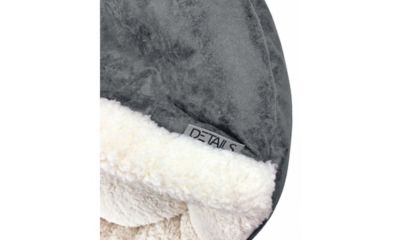 Image showing  Vegan Leather Deep Dish Cave Pet Bed, E35VLCB-BRN