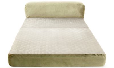 Image showing  Orthopedic Foam Velvet Foldable Chaise Dog Bed