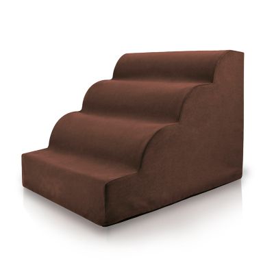 Image showing 7 th Precious Tails 4-Step High Density Foam Scalloped Pet Stairs