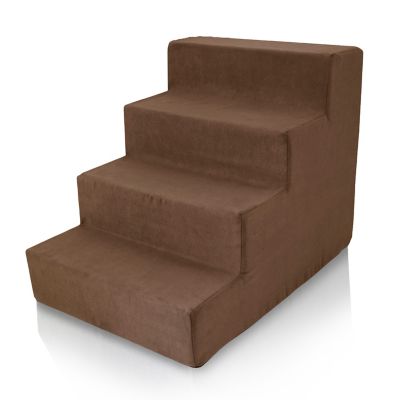 Image showing  4-Step High-Density Foam Pet Stairs for Dogs Up to 25 lb.