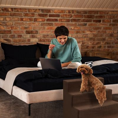 Image showing 5 th Precious Tails 4-Step High-Density Foam Pet Stairs for Dogs Up to 25 lb.